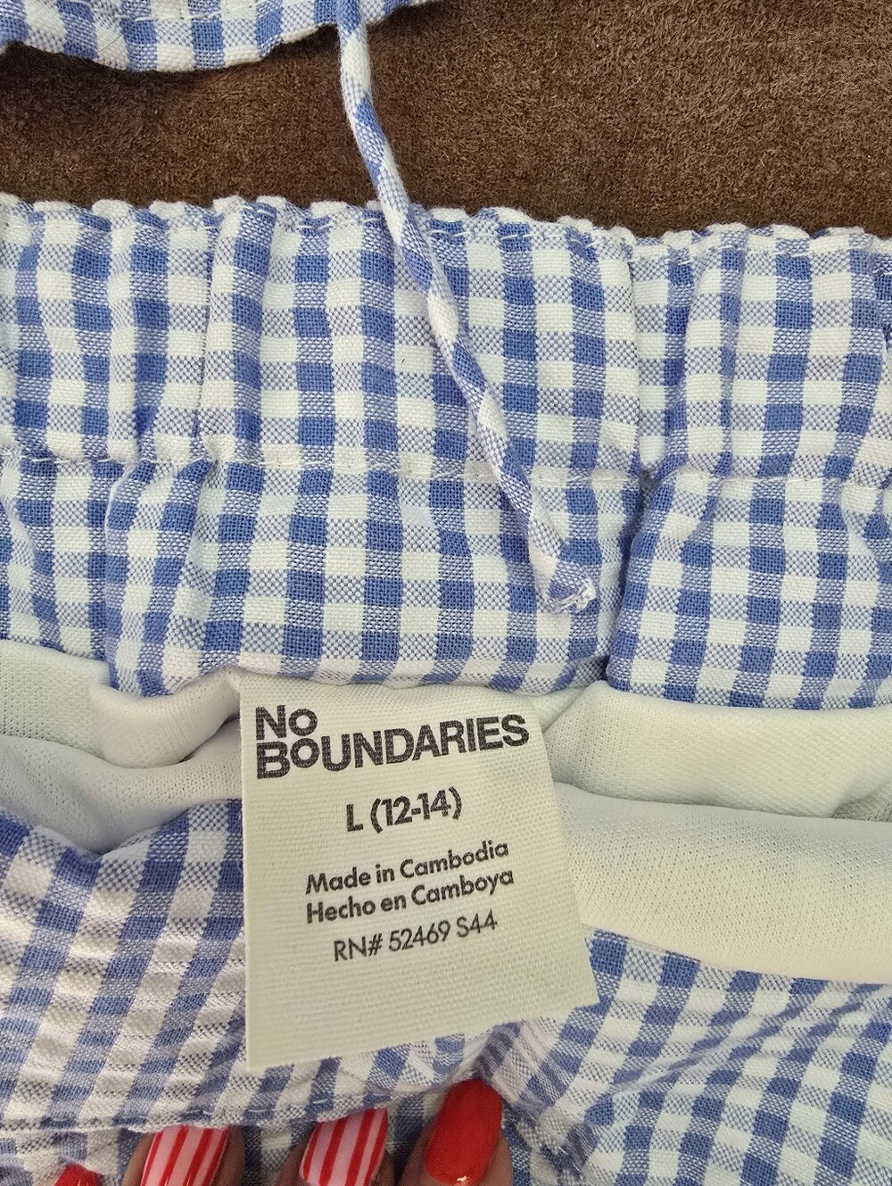 Light Blue Gingham Women’s Skirt - Shirt Classic Summer Style - Picture 2 of 3